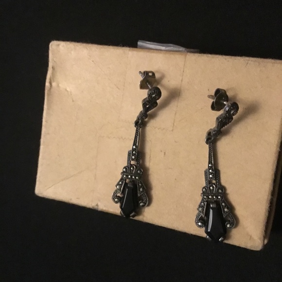 Vintage Marcasite Earrings Pierced Posts - Picture 12 of 12